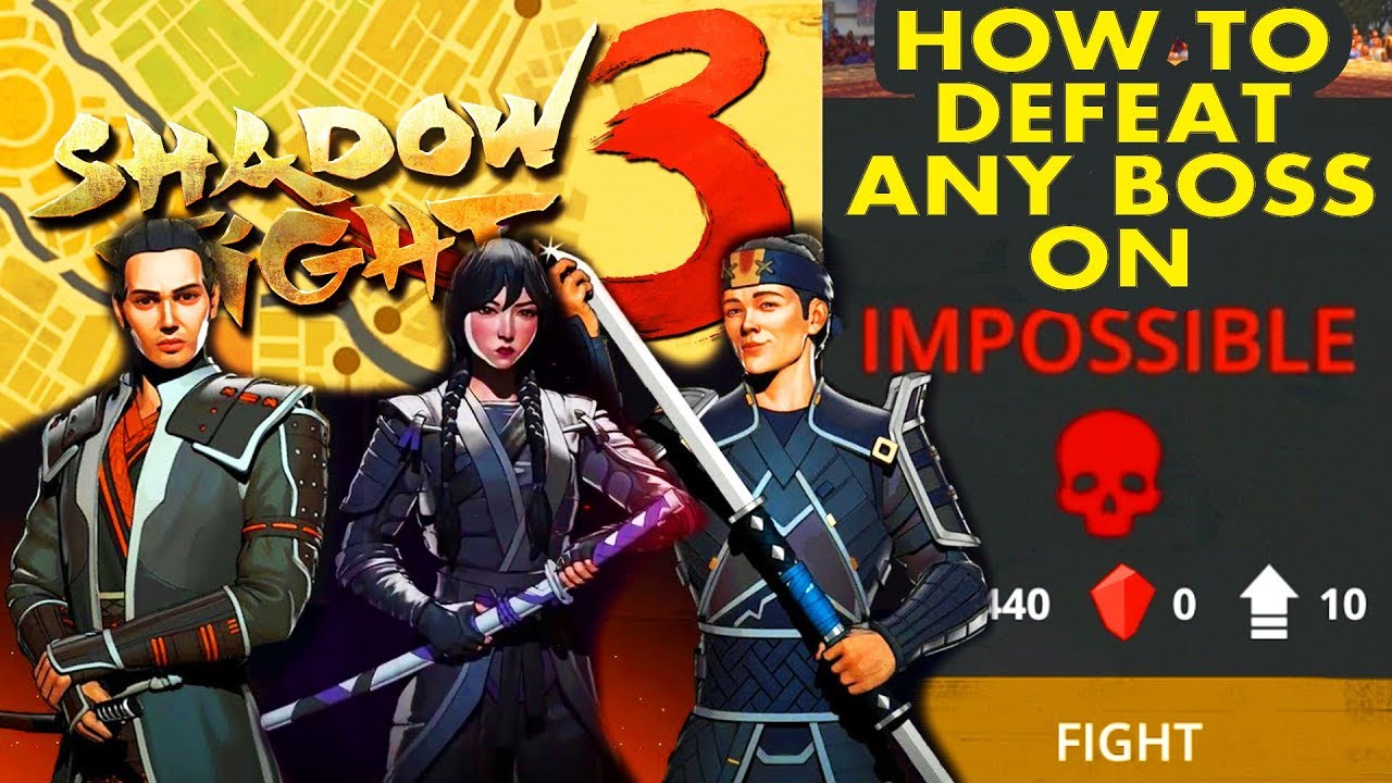Shadow Fight 3. How to Defeat ANY BOSS on IMPOSSIBLE DIFFICULTY. Unbeatable Strategy, Tips.