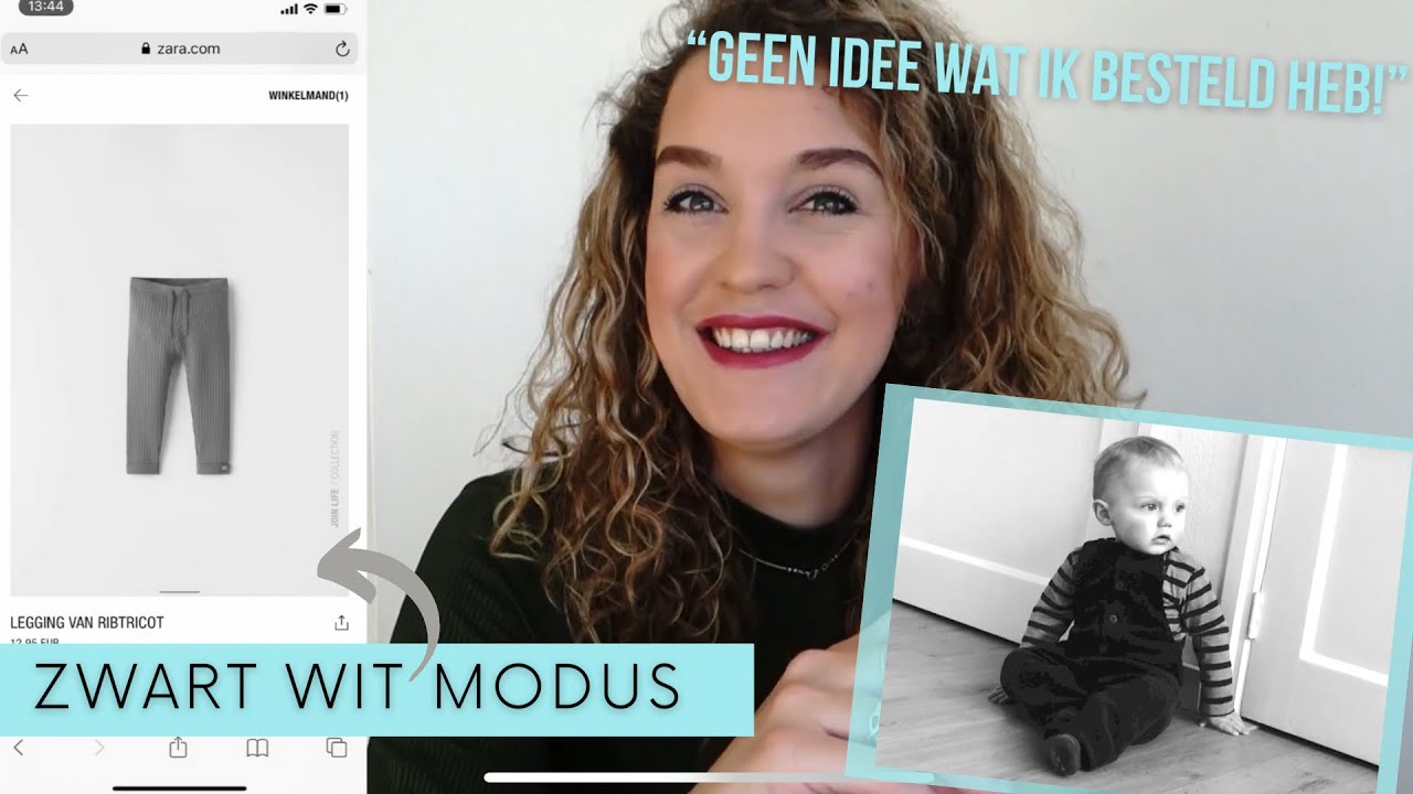 SHOPPEN IN ZWART WIT FILTER! Shoplog DREUMES maat 86 - kledingchallenge!