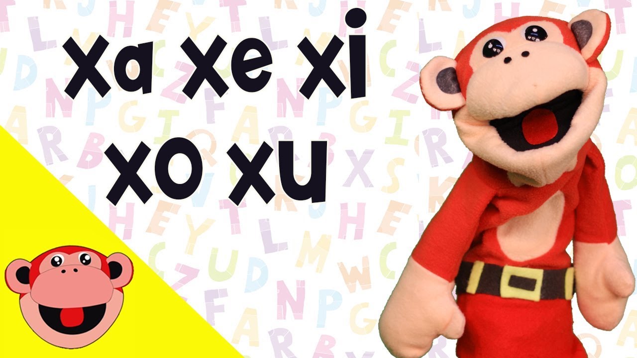 Silabas xa xe xi xo xu   El Mono Silabo   Videos Infantiles   Educacion para Niños