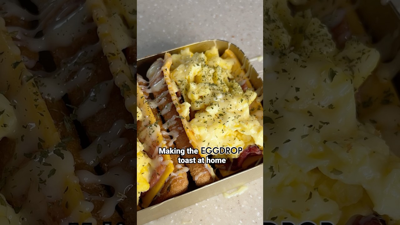 Przygotowanie tost&oacute;w Egg Drop w domu #koreafoodie #tost #eggdrop