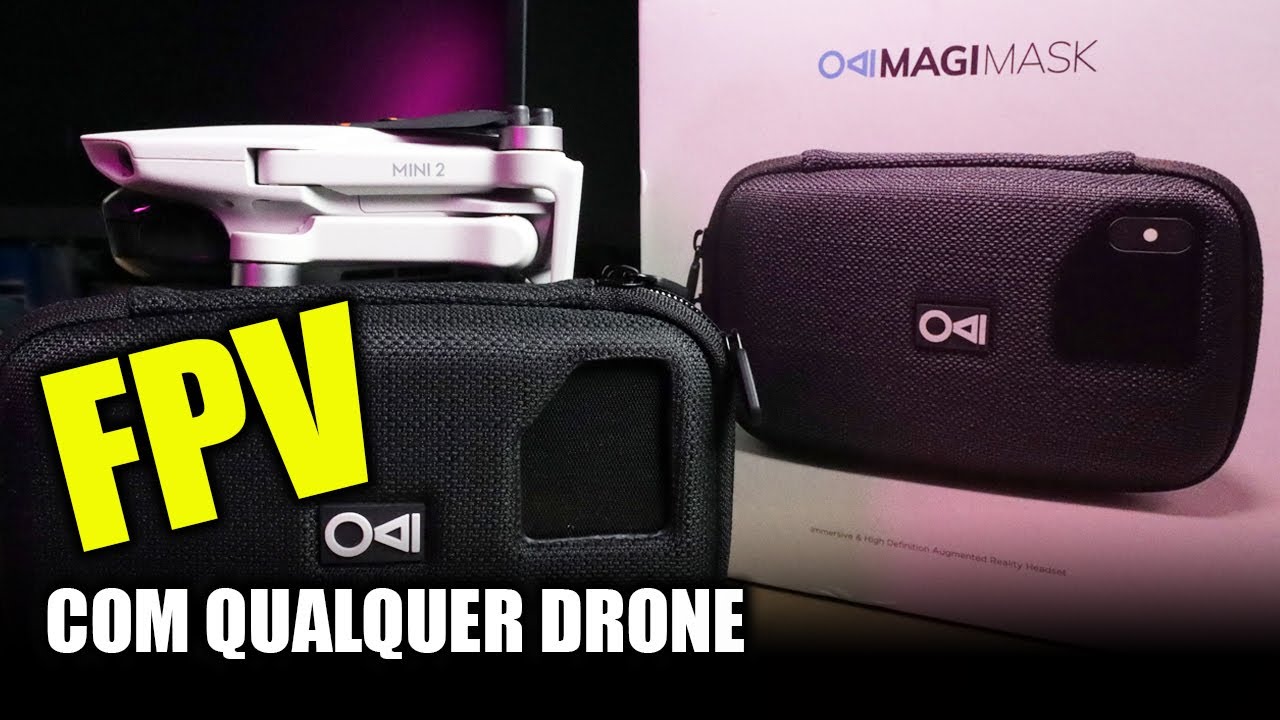 O MELHOR óculos de FPV para QUALQUER DRONE (inclusive Mini 2 e Air 2S): MAGIMASK