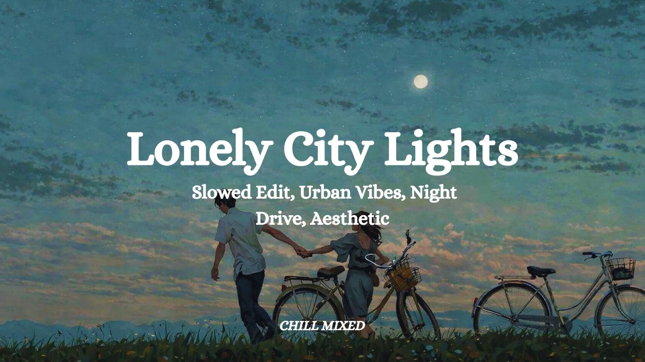 Lonely City Lights 🌃 Slowed + Reverb | 3AM Late Night Drive