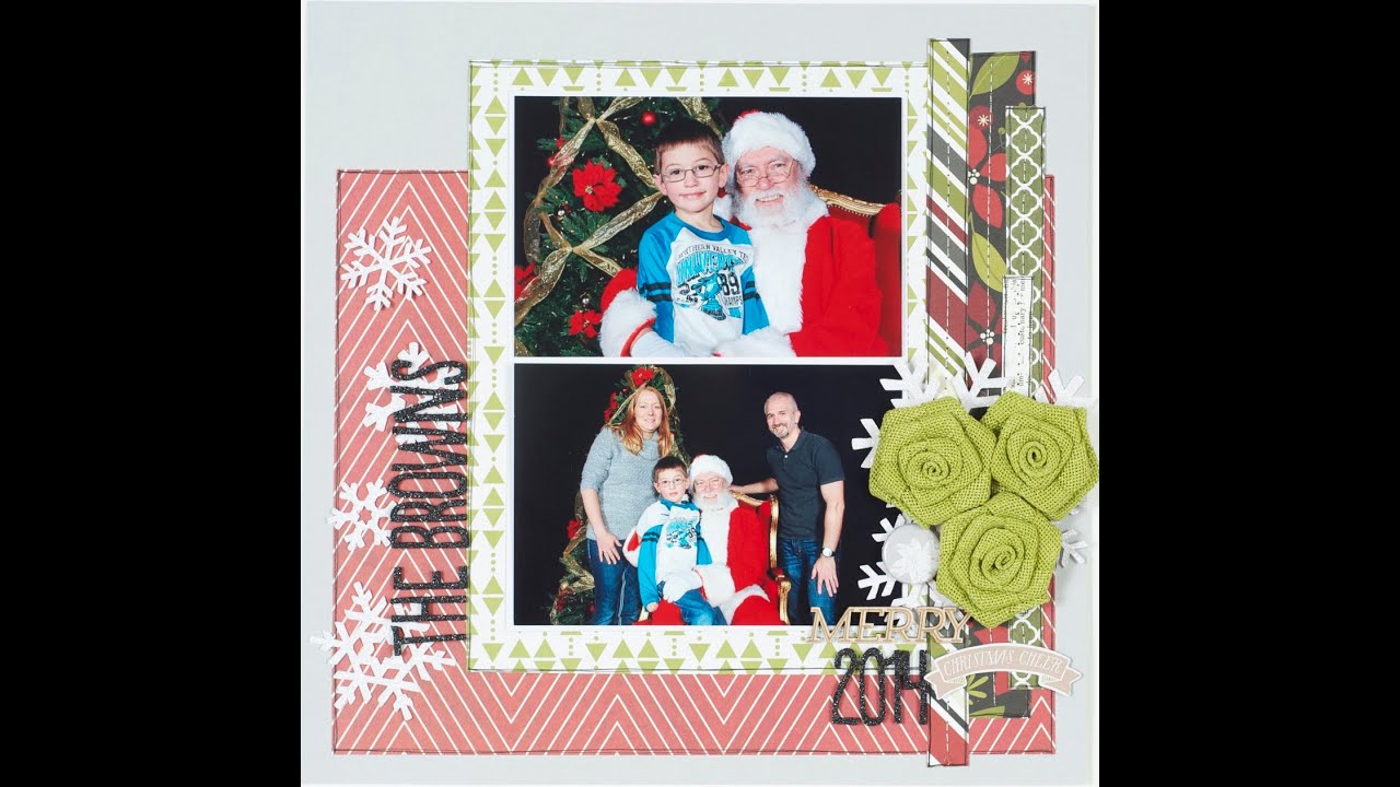 Scrapbooking Process: The Browns 2014