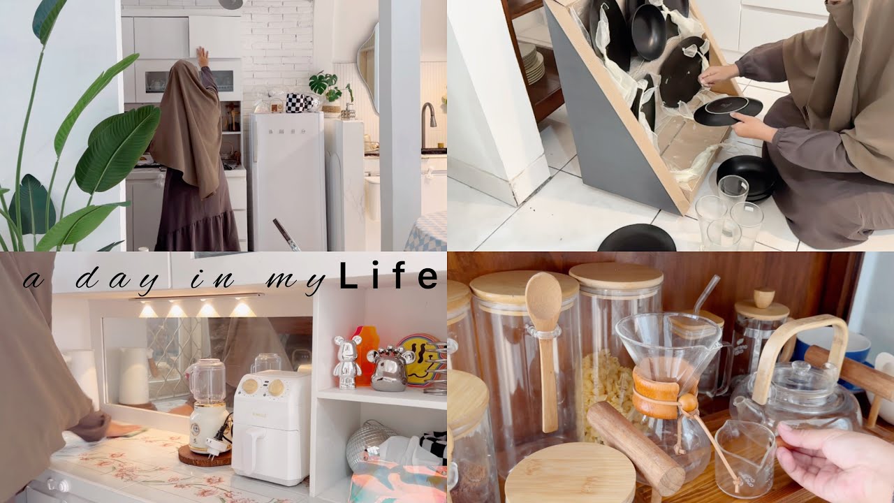 A DAY IN MY LIFE | BERSIH-BERSIH RUMAH MINIMALIS | BUKA KADO NIKAH 11th YANG LALU
