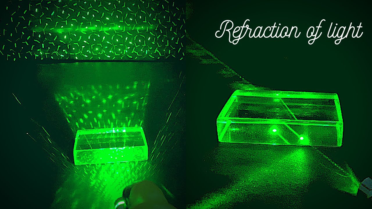 Refraction of light through glass slab // refraction of light // Glass slab