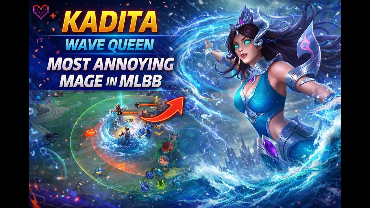 Kadita MLBB Gameplay 🔥 Ranked Push / Freestyle | June Kh
