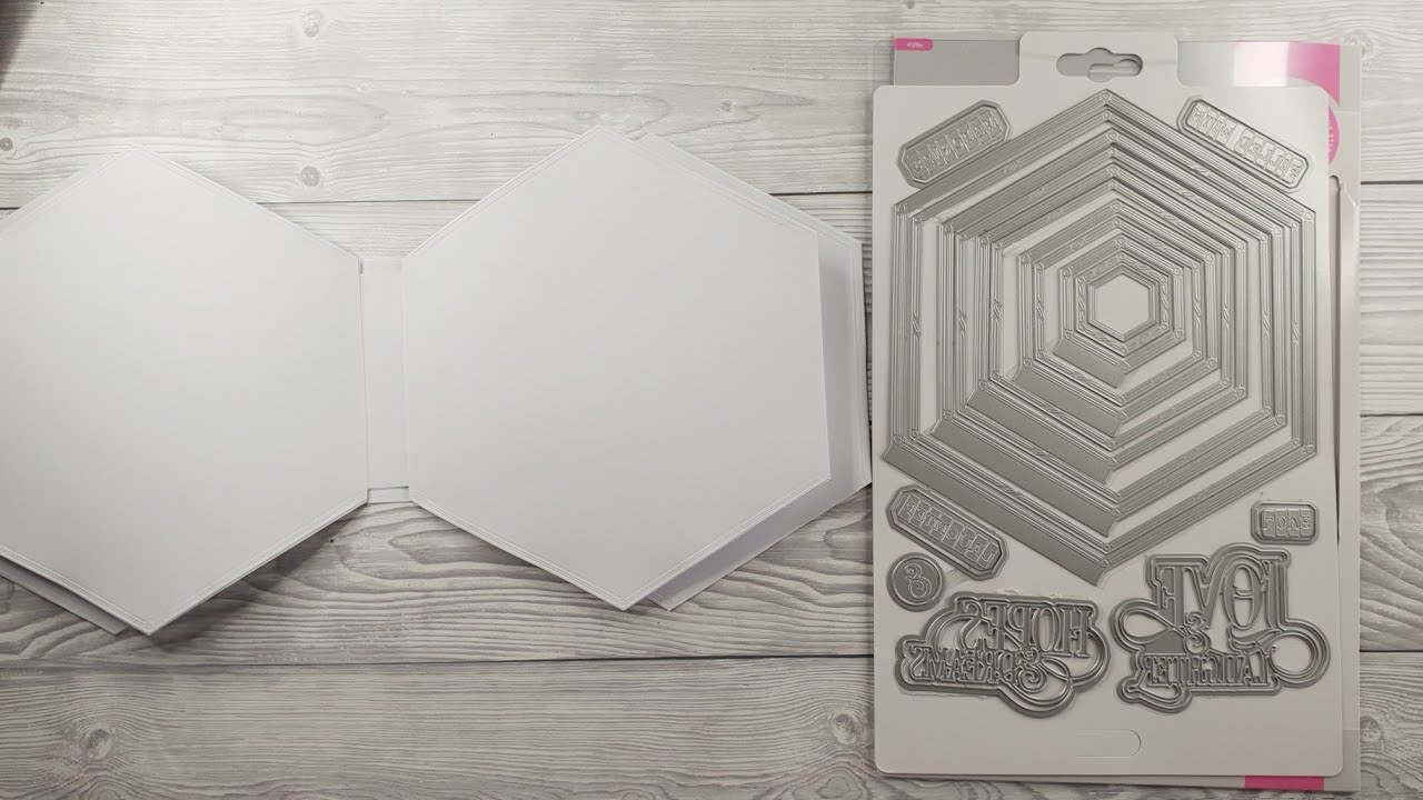 Basic Tonic Hexagon Memory Book. Putting together the frame of the flat book.