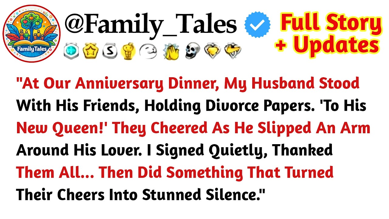 At Our Anniversary Dinner, My Husband Handed Me Divorce Papers — So I Turned His Celebration