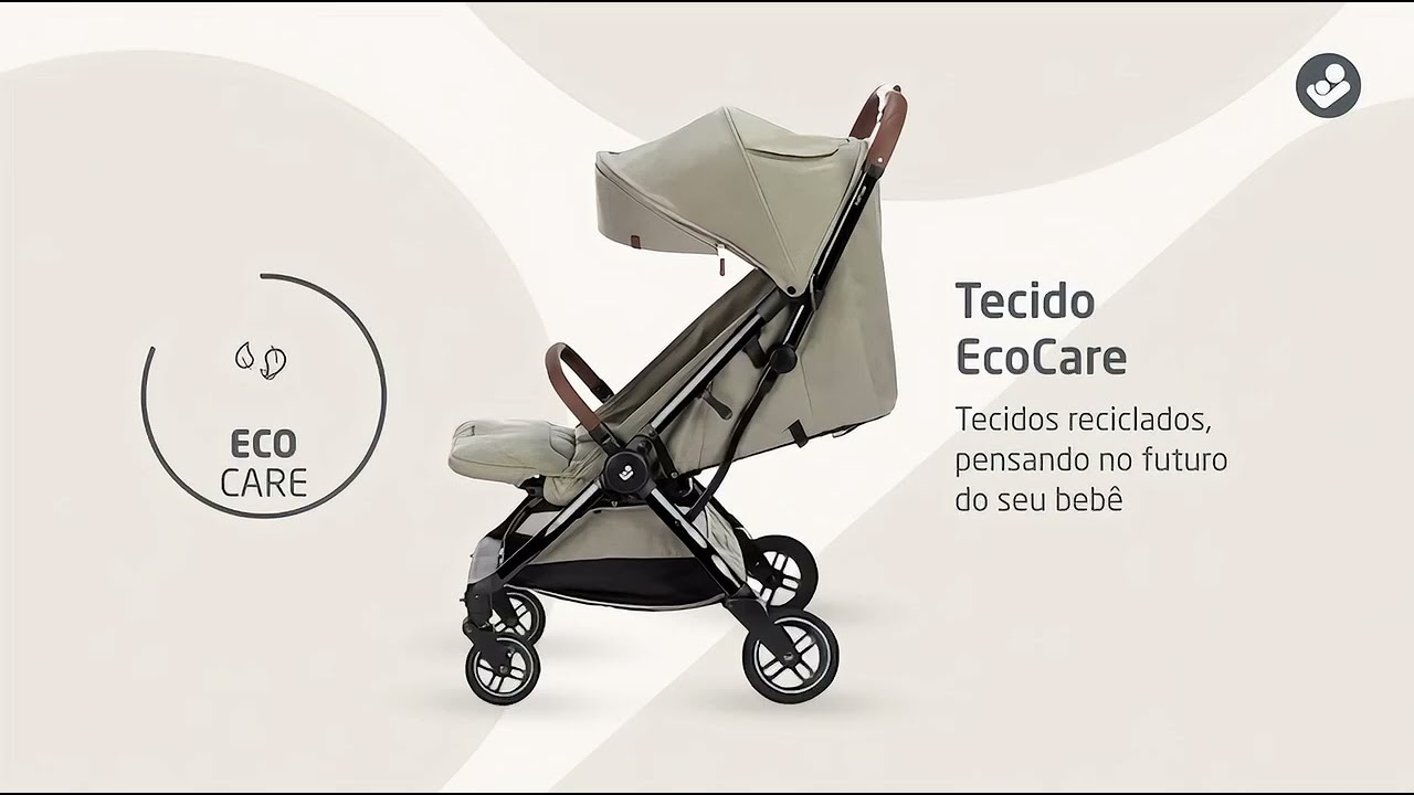 Carrinho de bebê Eva³ Luxe Twillic Truffle Maxi Cosi | Dom Bebê