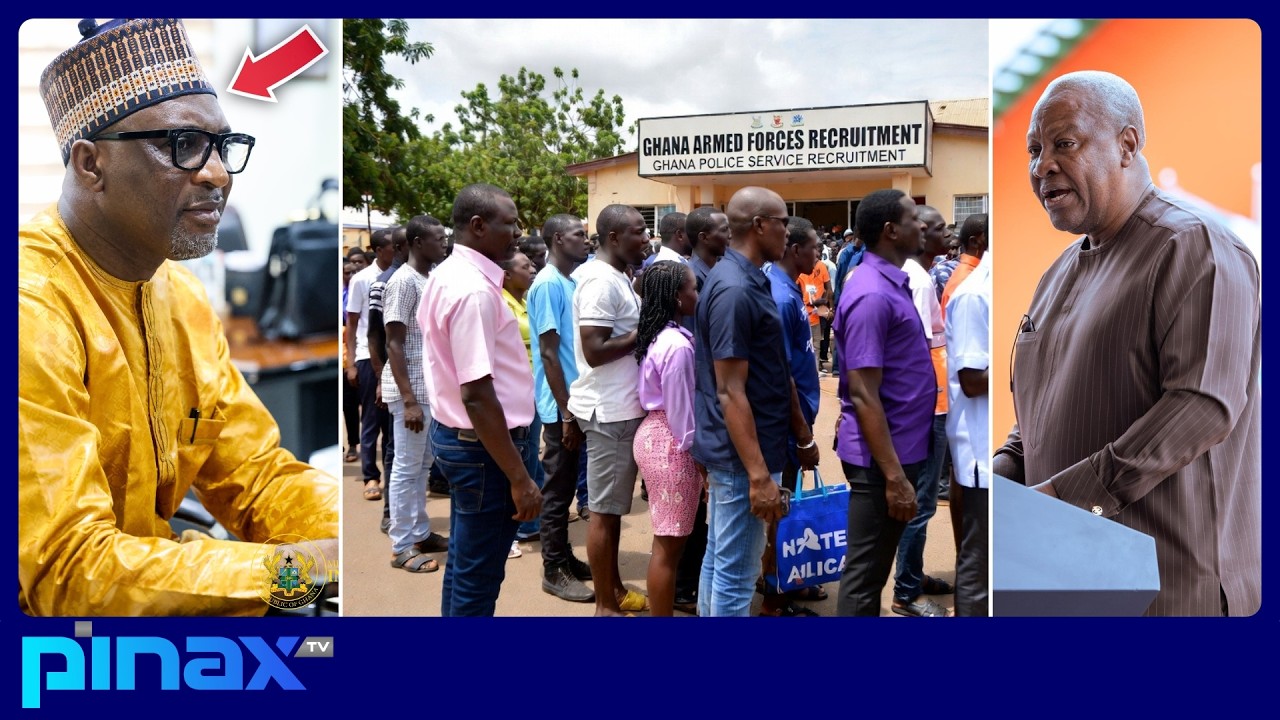 🚨BREAK: Mahama Orders Immediate Increase in Recruit Exercise from 20,000 to 40,000 Over Four Years