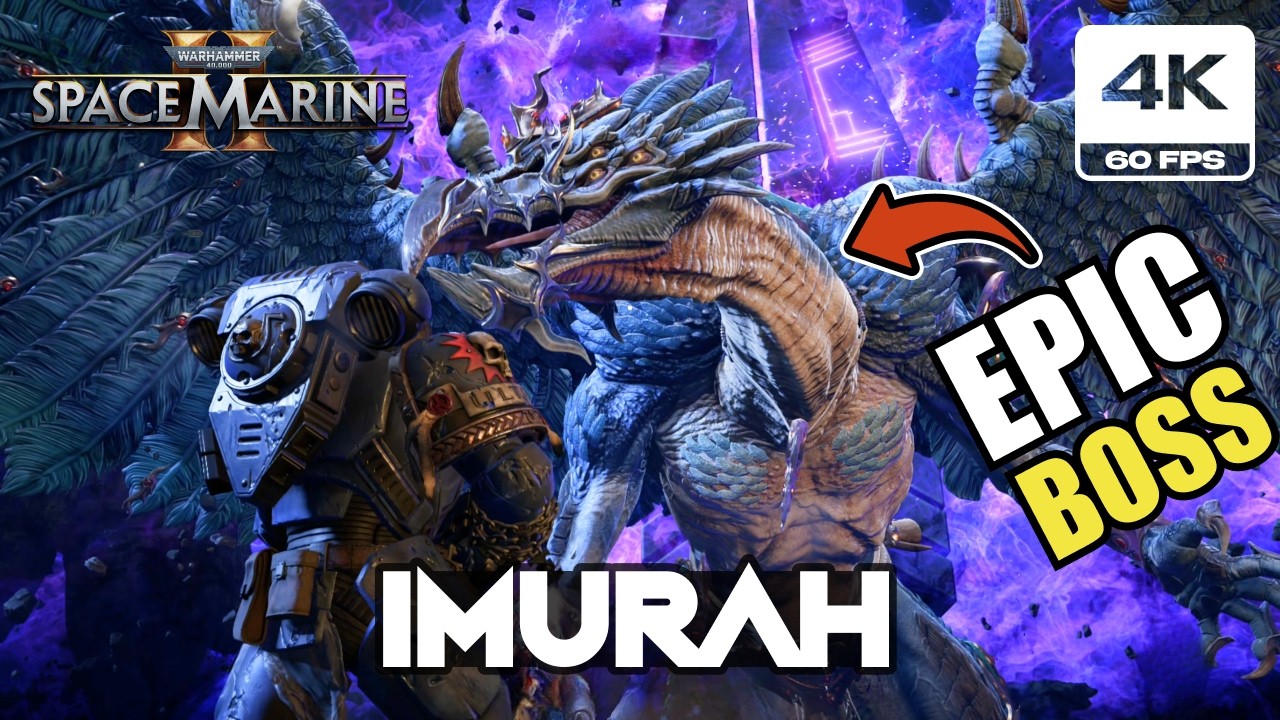 Warhammer 40K Space Marine 2 - Imurah Final Boss & Ending (4K 60FPS)