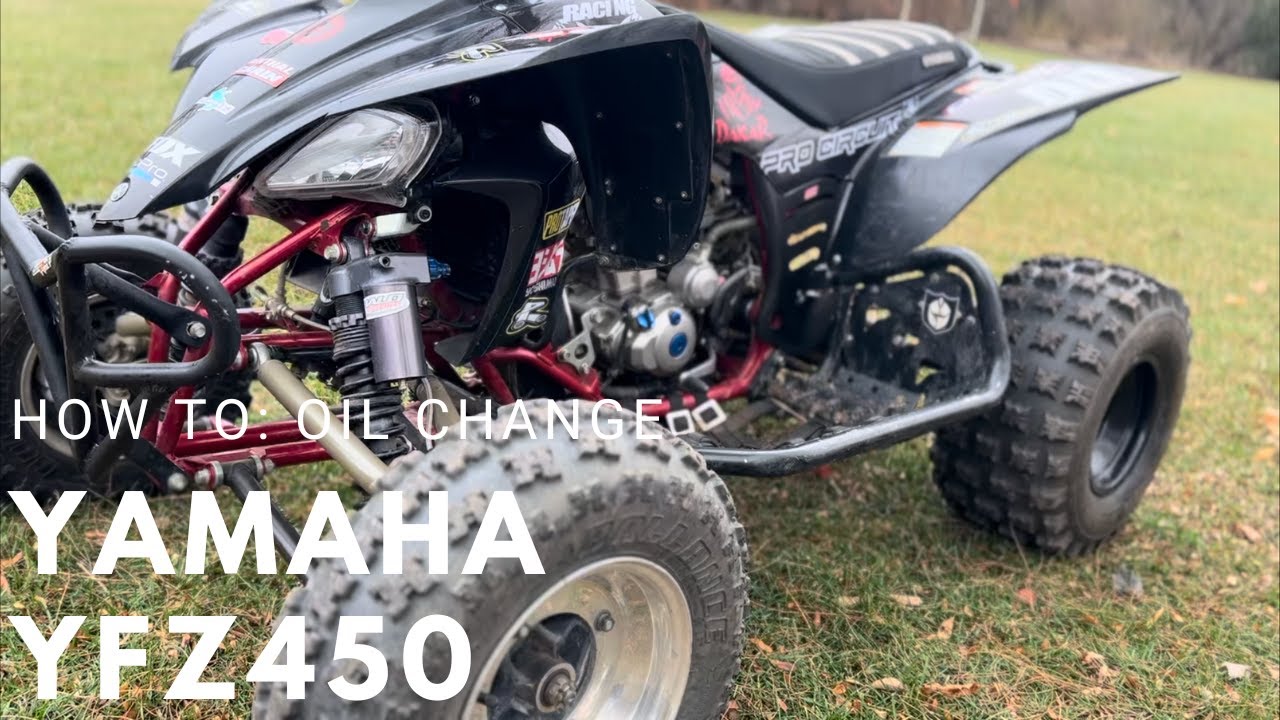 How to: change oil on 2007 Yamaha YFZ450 ATV