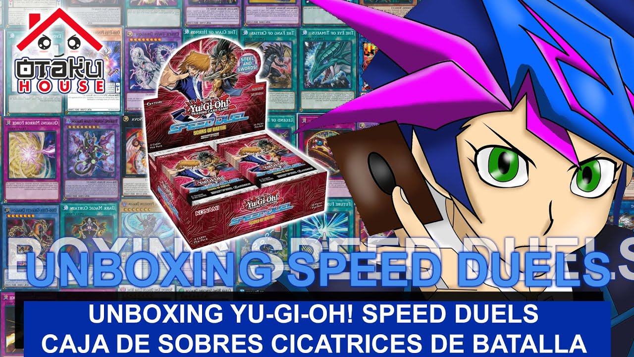 ABRIENDO UNA CAJA DE YUGIOH SPEED DUELS CICATRICES DE BATALLA