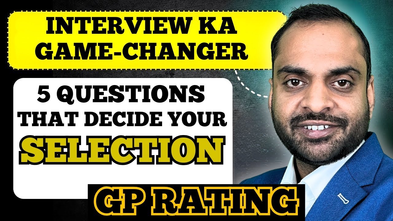 5 Most Commonly asked questions in GP Rating Interview | GP Rating Interview