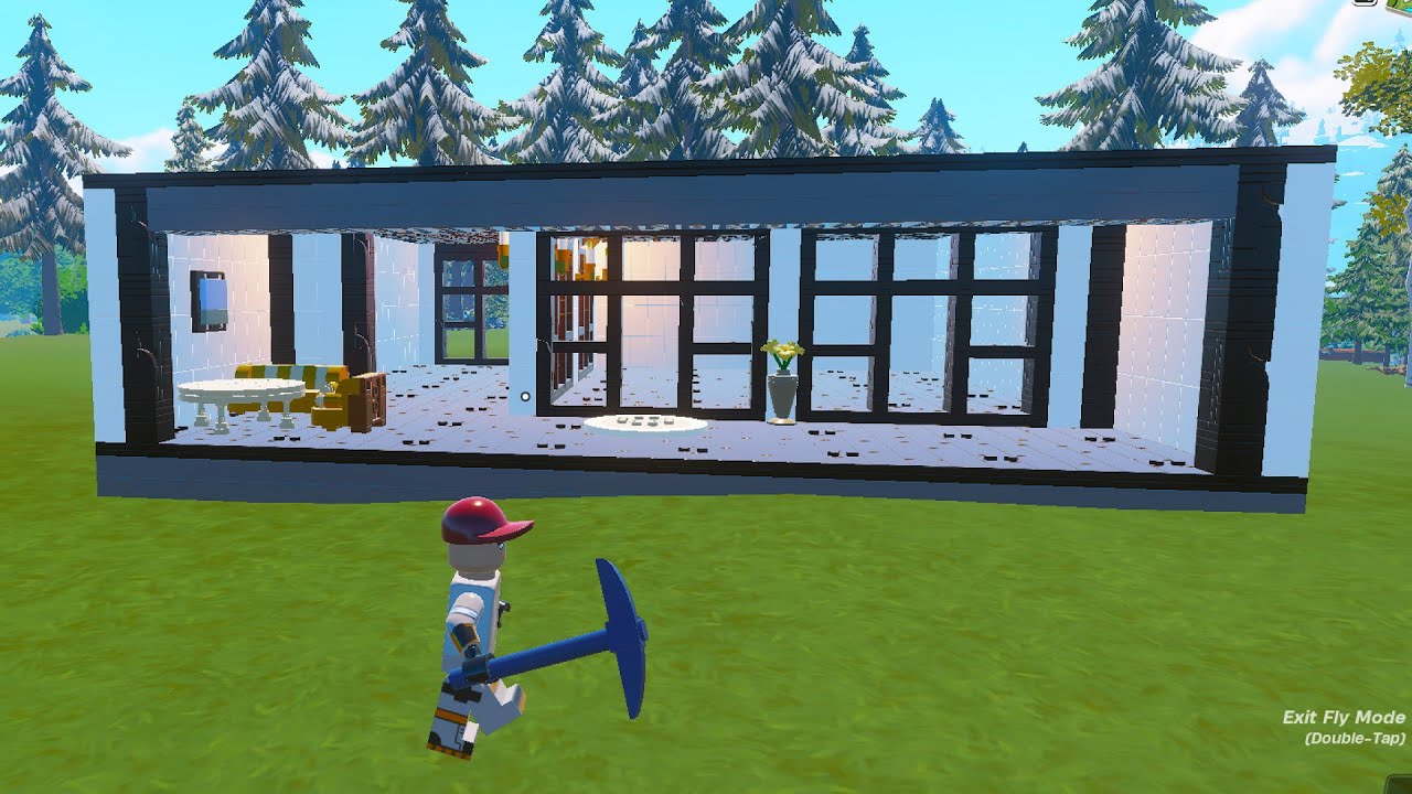 Making a Simple Modern House in Fortnite Lego