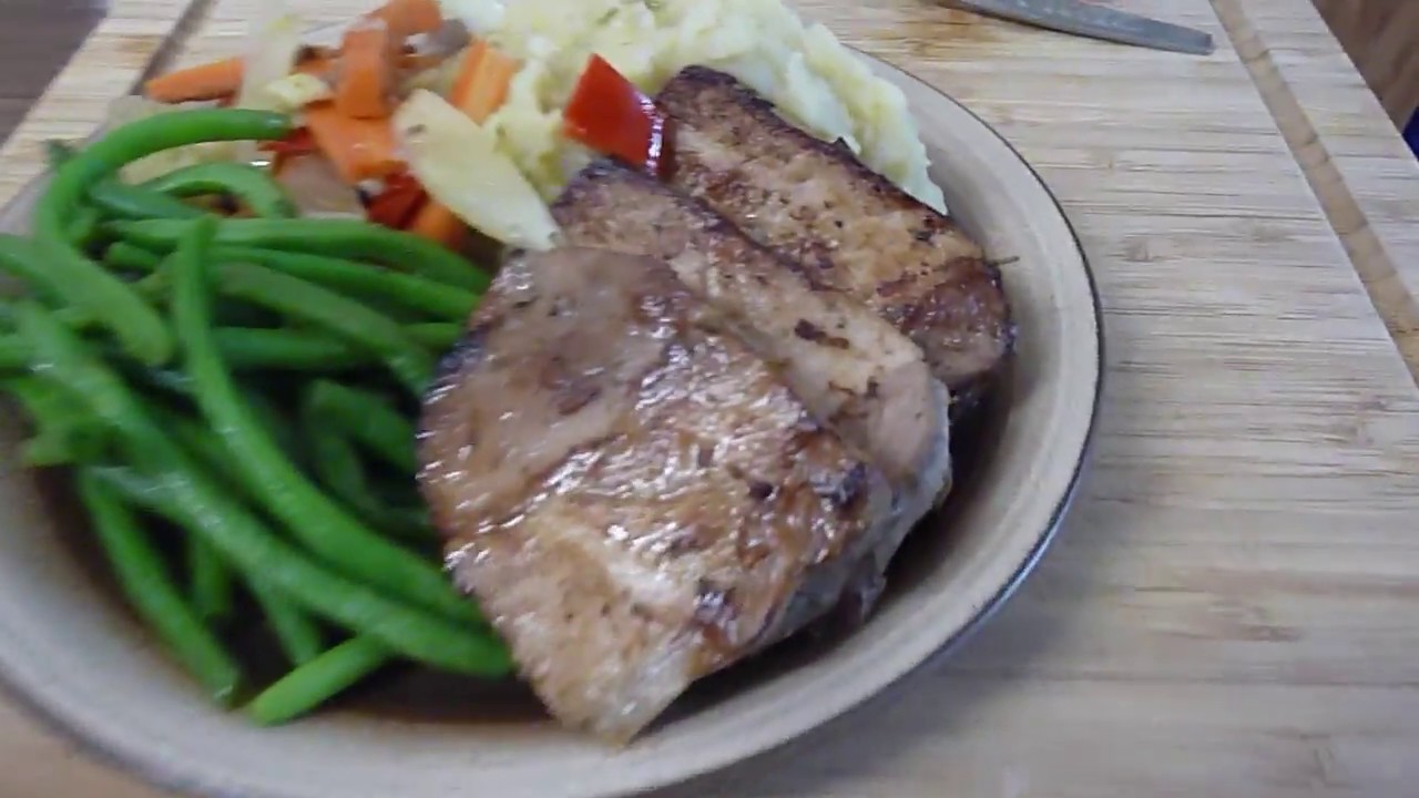 Schweine-Lachsbraten gegart im Sous Vide Verfahren
