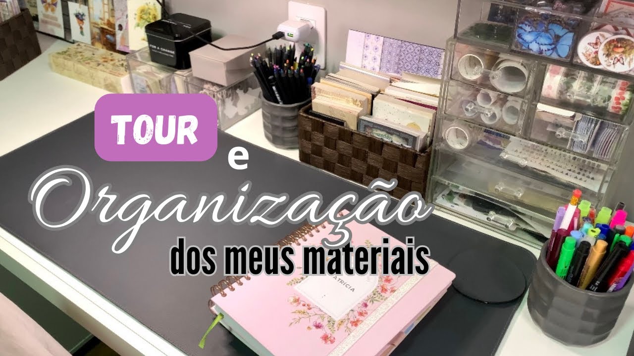 Tour e Organização dos meus materiais para Colagem / Art Journal #organização #colagem #artjournal
