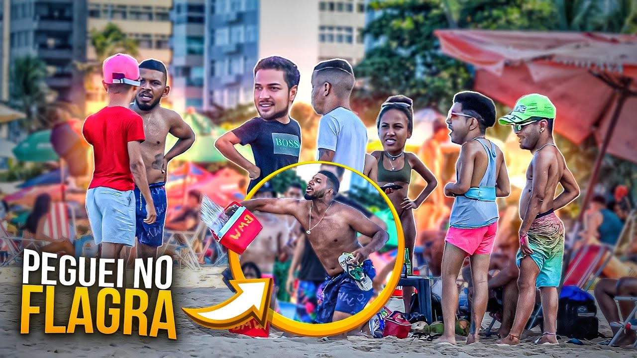 NAMORADO CIUMENTO NA PRAIA - pegadinha