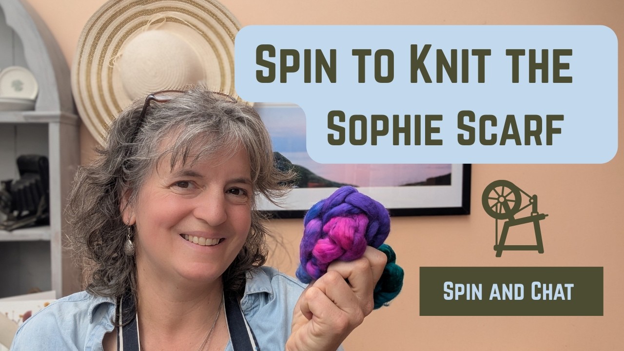 Spinning Yarn for the Sophie Scarf | A Cosy Making Video