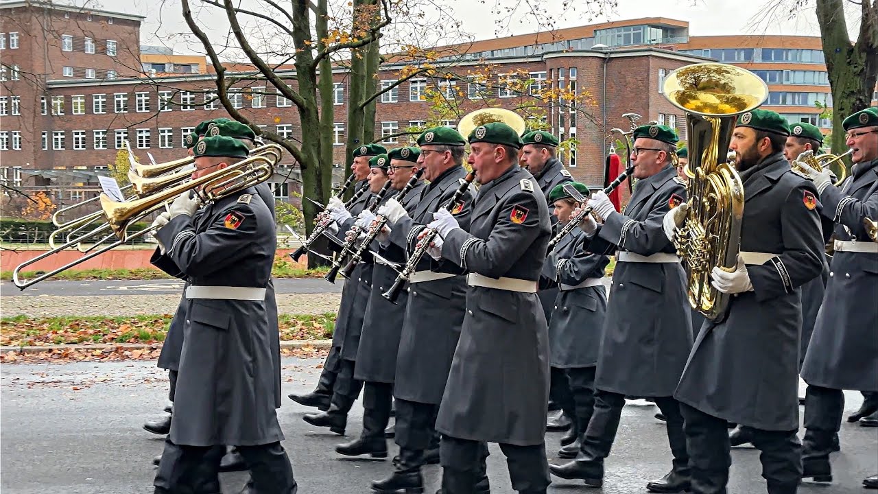 Marsch des Yorck'schen Korps - Stabsmusikkorps der Bundeswehr Schloss Bellevue 21.11.2023