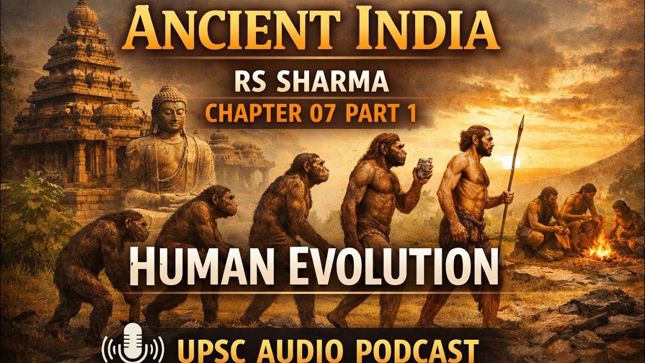 Human Evolution | Ancient India | RS Sharma | Chapter 7 Part 1 | UPSC Audio Podcast
