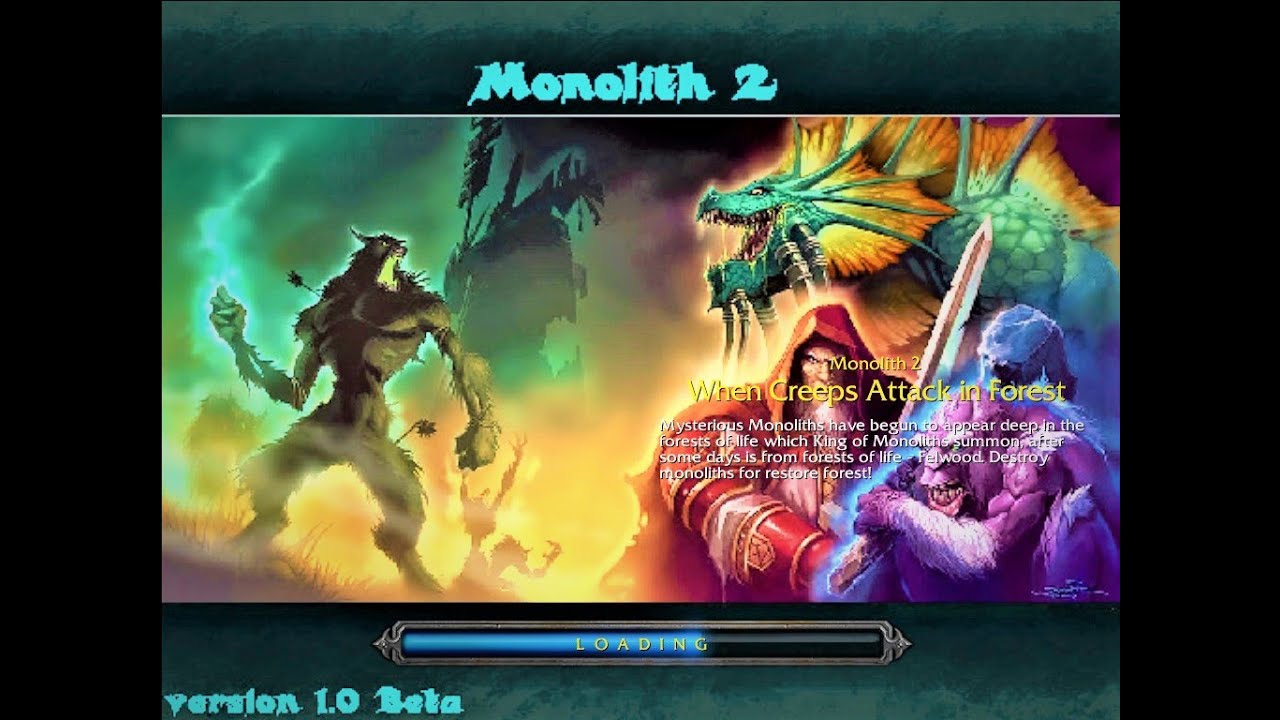 Warcraft 3 Custom Gameplay - Monolith 2 (Beta Version 1.0.2) Introduction