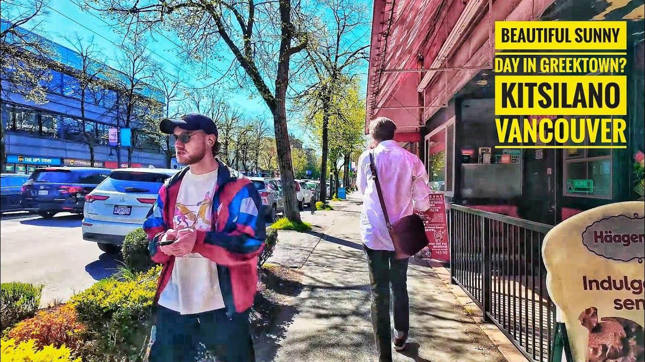 Vancouver Walk 🇨🇦 - West Through Greektown, Kitsilano
