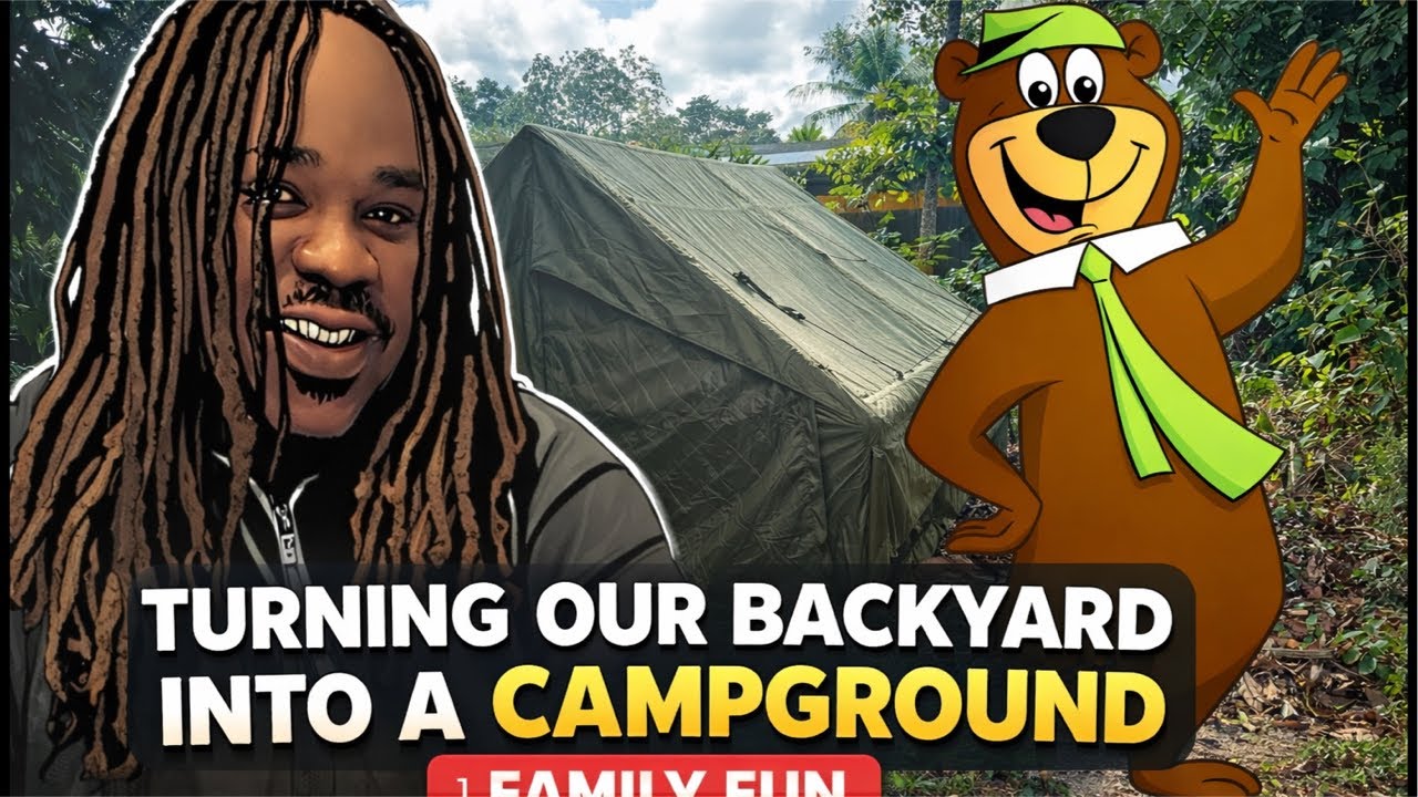 Turning Our Backyard Into a Campground | Family Fun