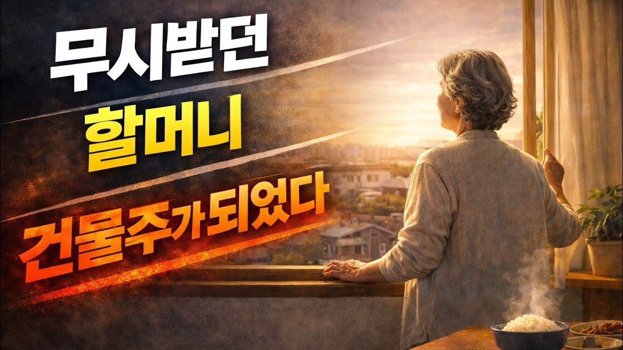 평생 무시받던 할머니, 알고 보니 건물주였습니다