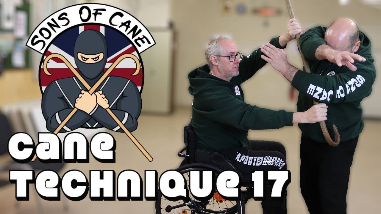 Walking cane self defense: Cane techniques #17