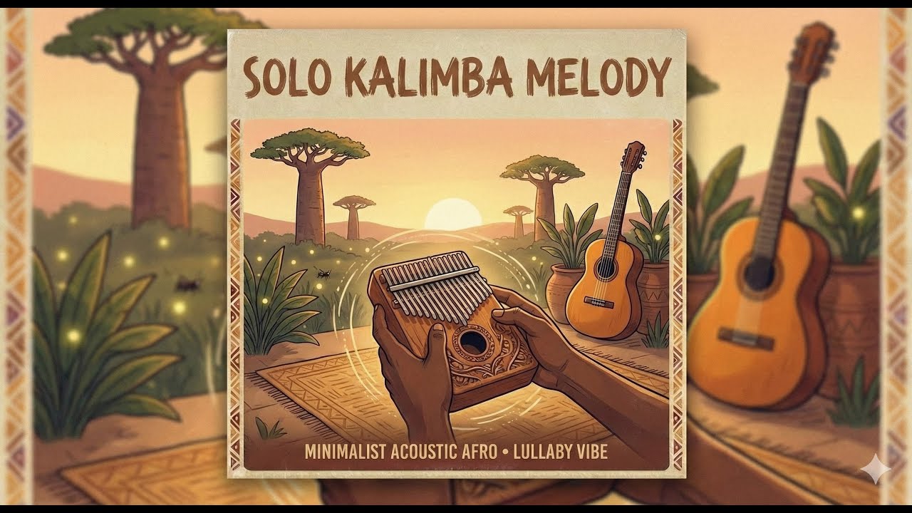 Kalimba Afro House for Studying 📚 Focus & Chill Mix | Relaxing Background Music
