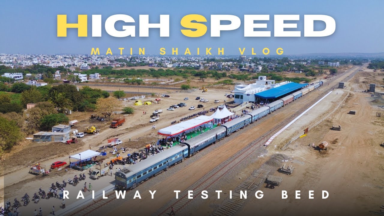 High speed testing Beed Railway Station ￼