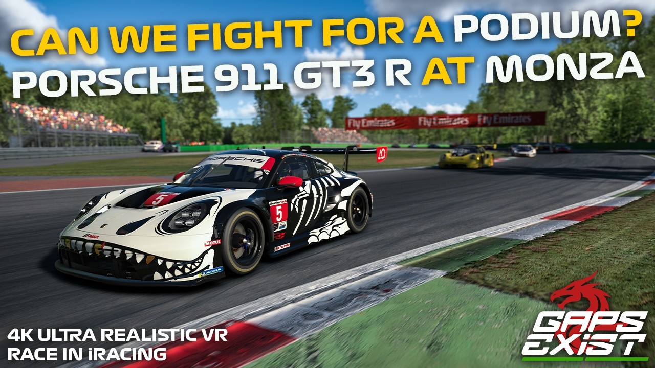 Ultra Realistic 4K VR in iRacing - Can We Fight For a PODIUM in the Porsche 911 GT3 R at Monza?