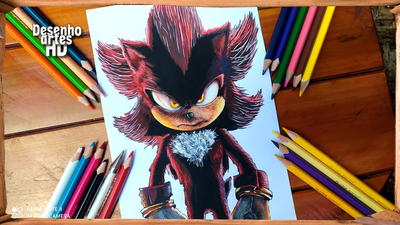 COMO DESENHAR O SHADOW SEMI REALISTA Em Poucos Minutos
