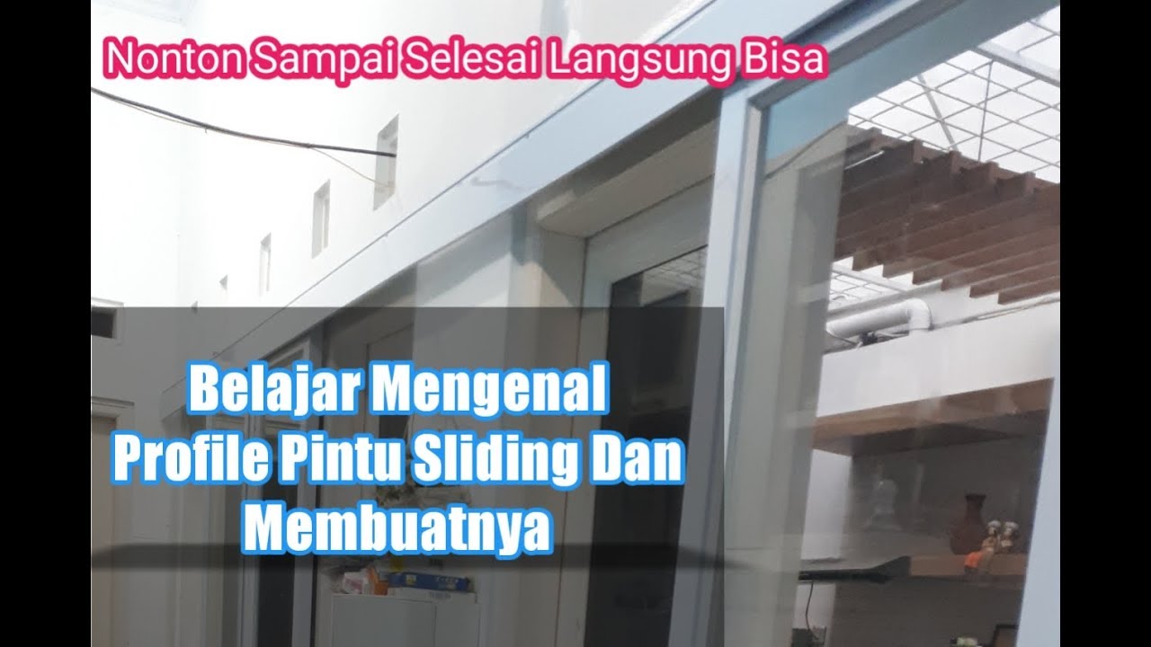 Pintu Aluminium Sliding Putih - Mengenal Profile Aluminium Pintu Sliding Dan Merakit Pintu