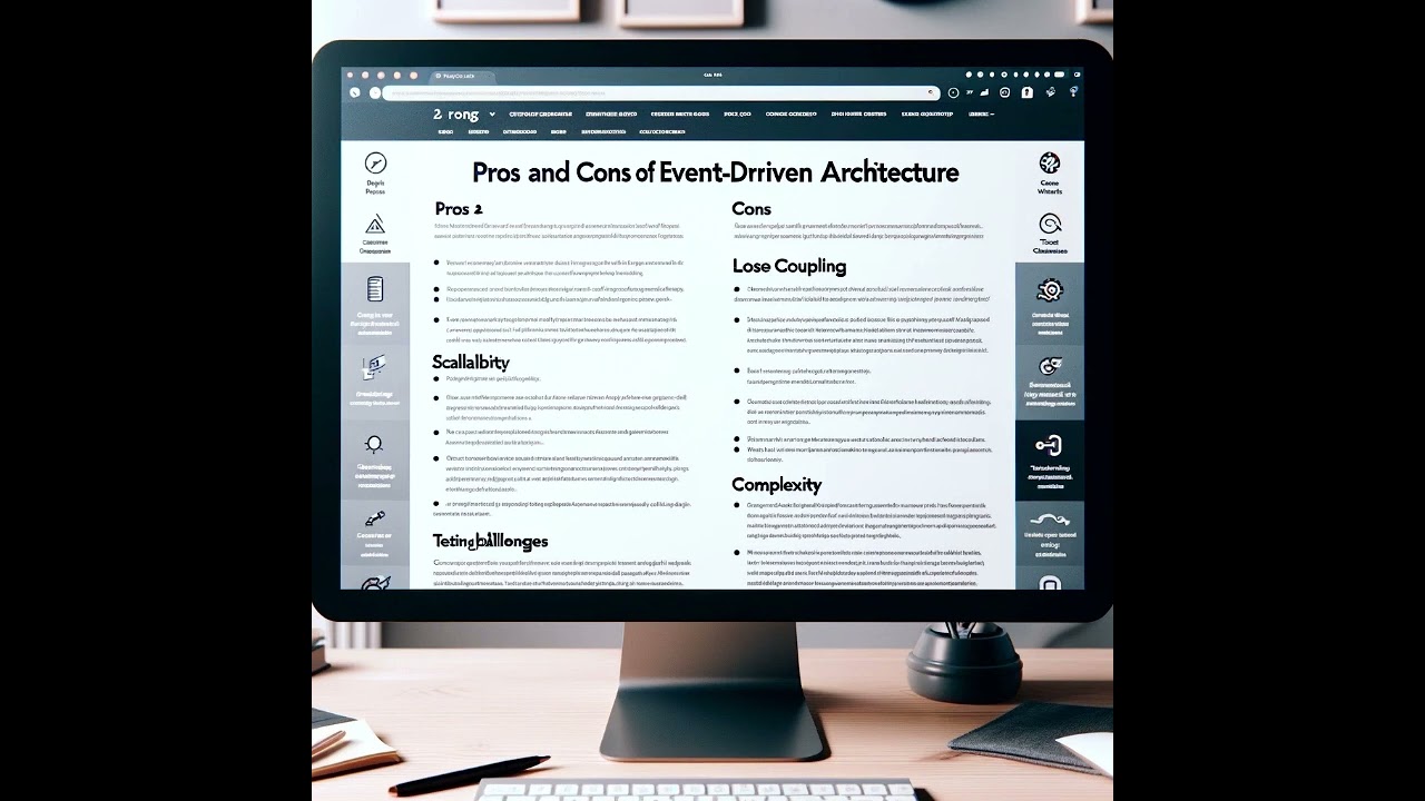 ⚙️ Event-Driven Architecture: Pros and Cons Explained