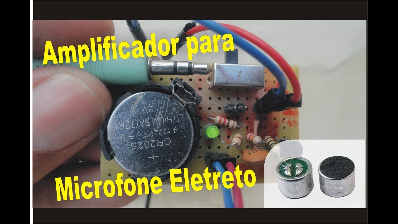 Amplificador para Microfone Eletreto V1
