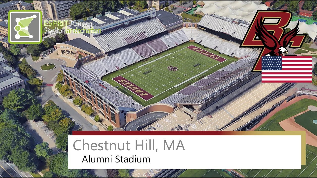 Alumni Stadium (Chestnut Hill) | Boston College Eagles | Google Earth | 2016