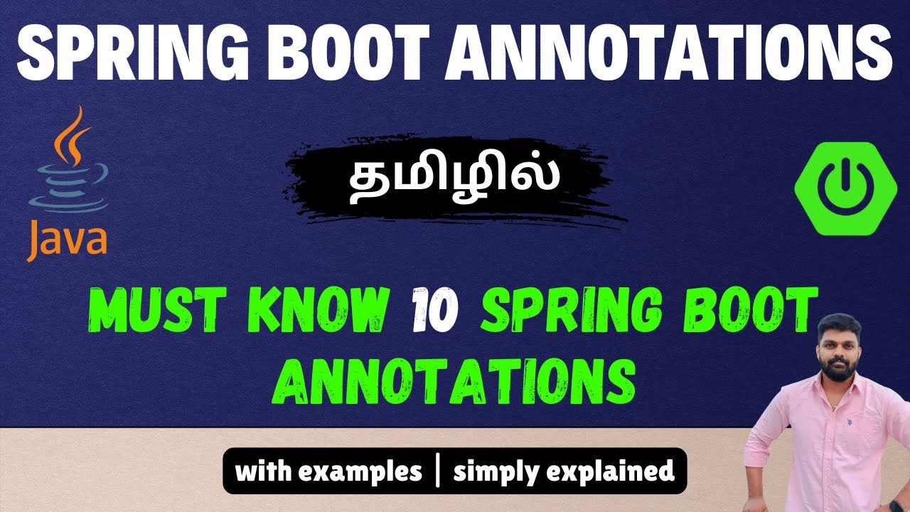 Top 10 Spring Boot Annotations Every Developer Must Know in 2025 🚀 in Tamil | code logic - Tamil