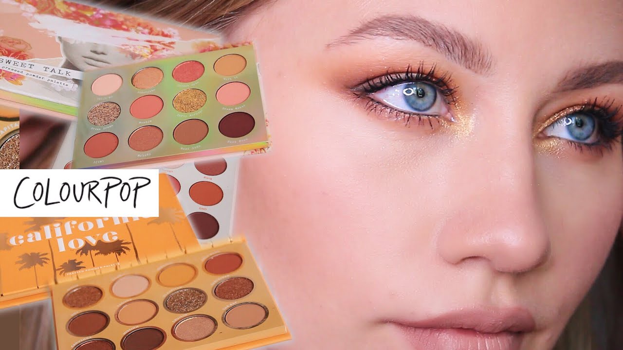 ОБЗОР Трёх Палеток от COLOURPOP 🎨 Макияж CALIFORNIA LOVE