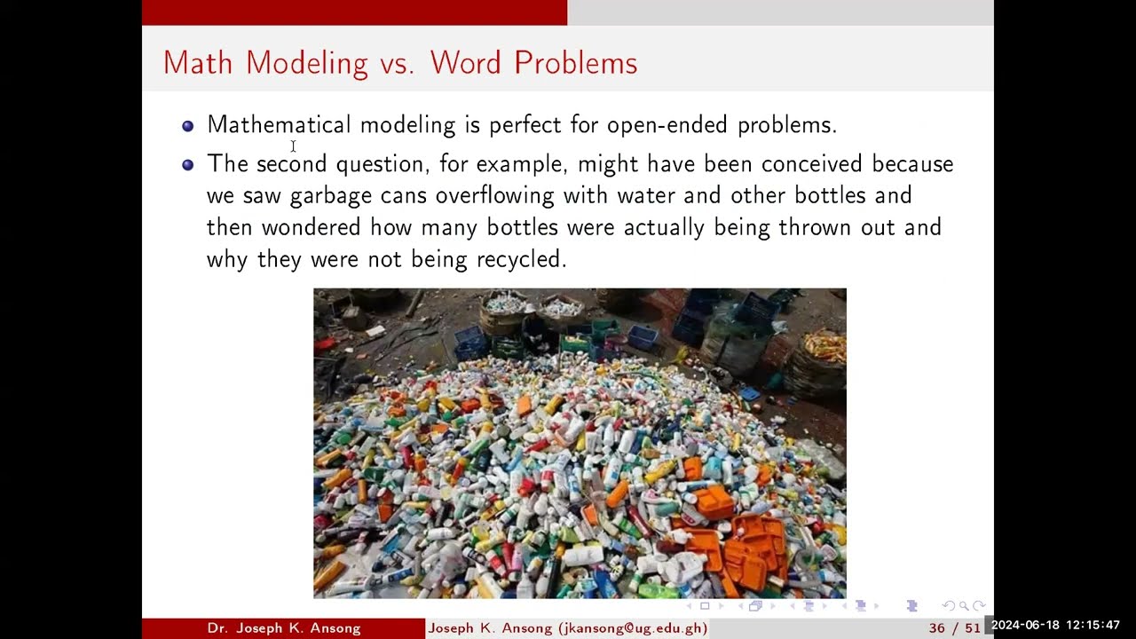 CBAS210: LEC04 - Math Modeling vs Word Problem