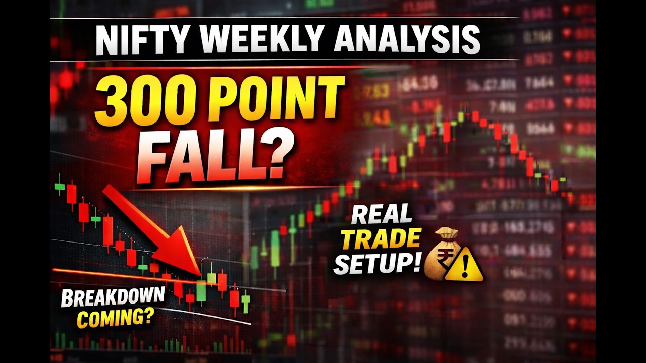 NIFTY Weekly Analysis: 300 Point Fall Coming? | Simple Rules, Real Execution