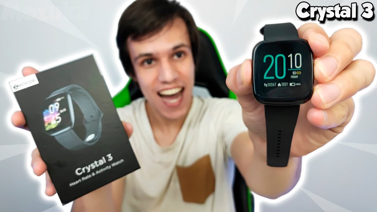 ZEBLAZE CRYSTAL 3 UNBOXING REVIEW COMPLETO!! É BOM Funciona BEM, VALE A PENA Comprar?