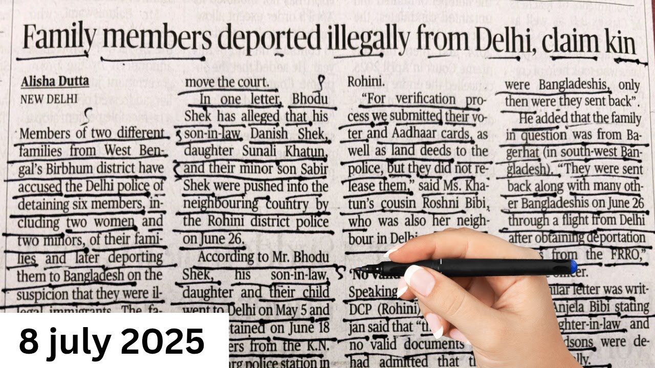 English Newspaper Reading Videos / The Hindu Newspaper / How to read newspaper/