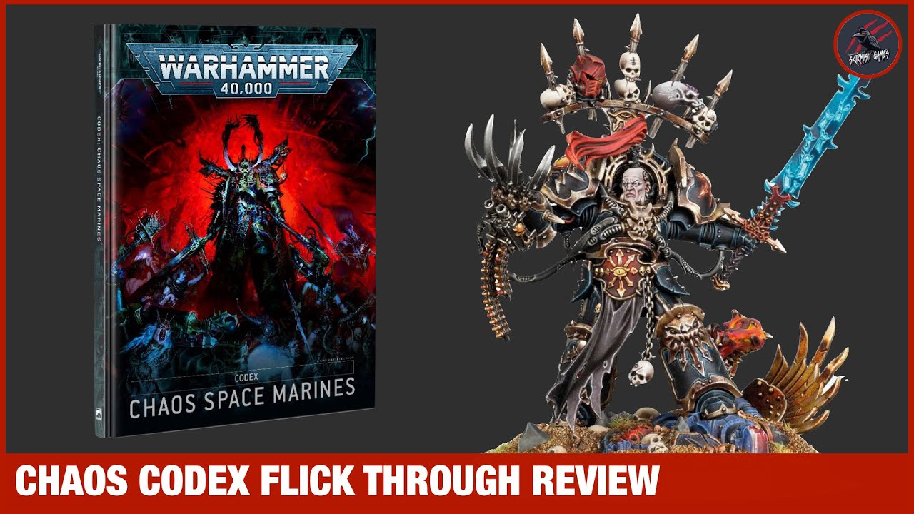 NEW CHAOS SPACE MARINES CODEX BOOK OVERVIEW - What's In The Warhammer 40k Codex Book?