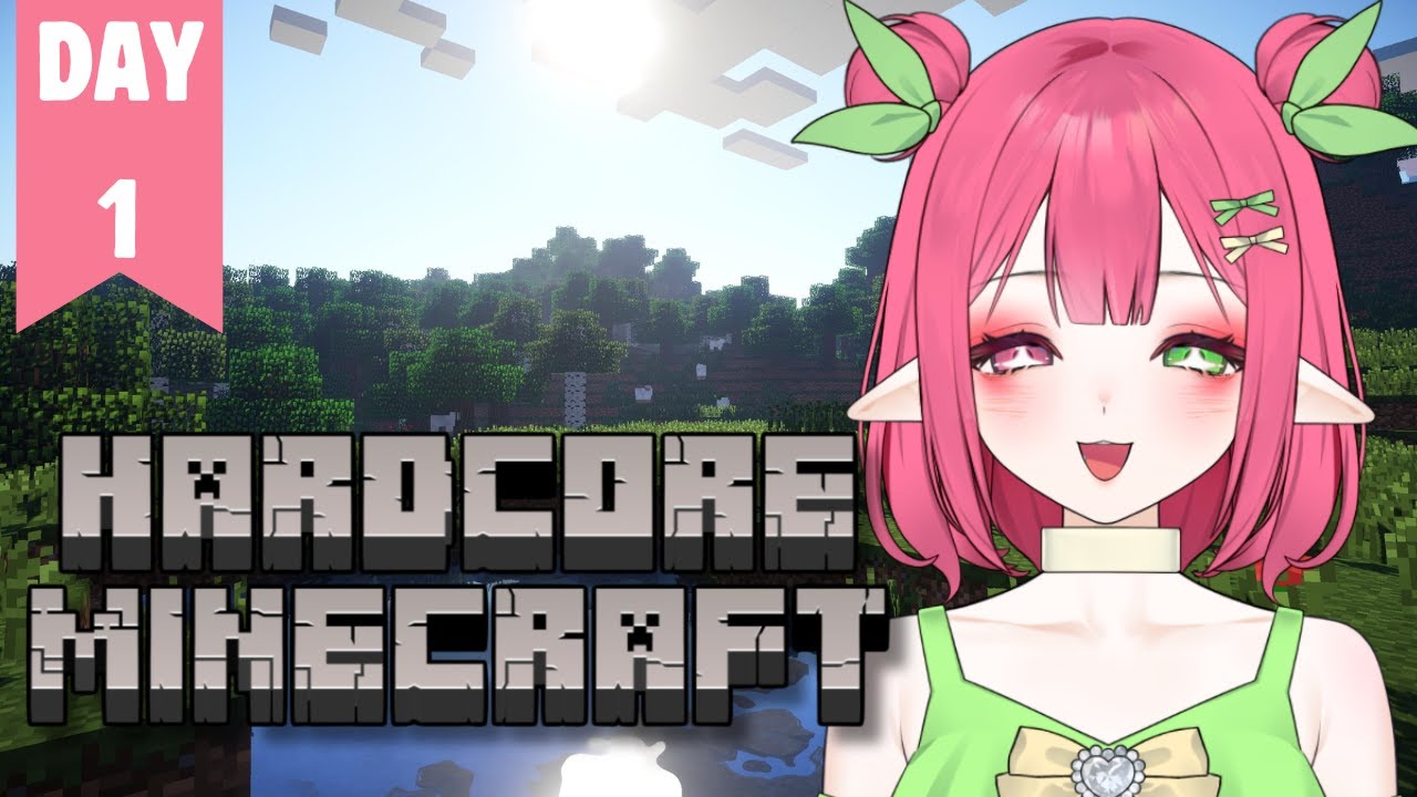 【Hardcore Minecraft】fresh start !! day 1 !!