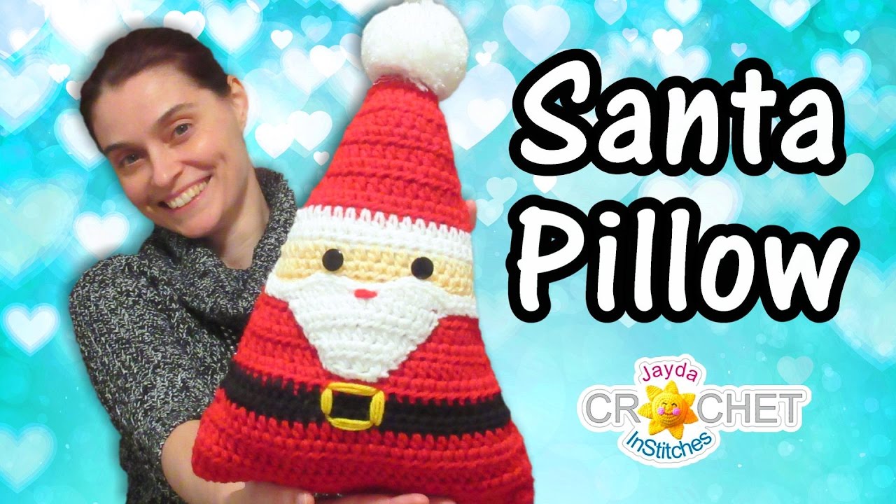 Santa Pillow Crochet Pattern & Tutorial