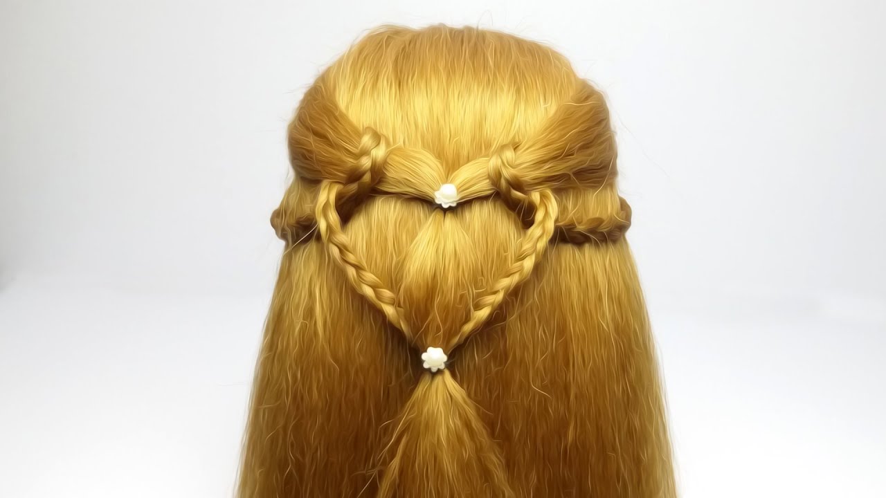 BRAIDED HEART - Love Shaped Best Hairstyle Tutorial Video