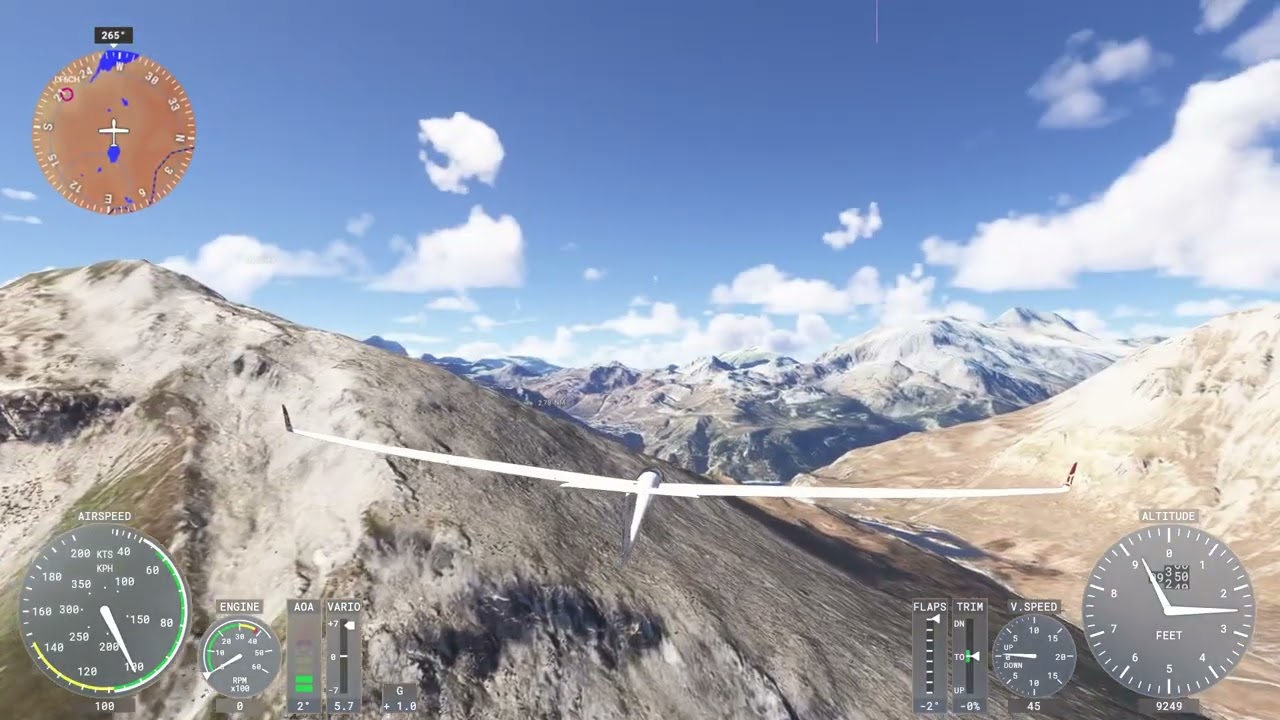 course de planeur LFLG-LIMW
