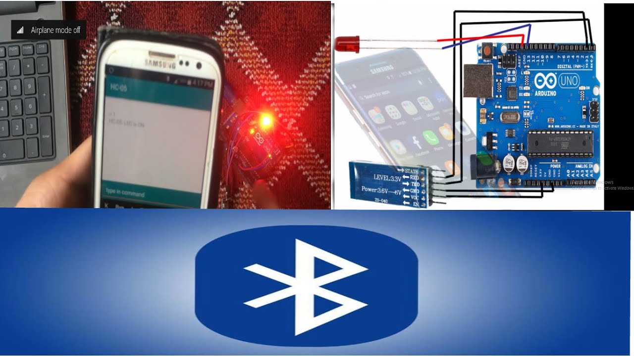 Arduino bluetooth basics with HC-05 Module (Bluetooth LED tutorial)